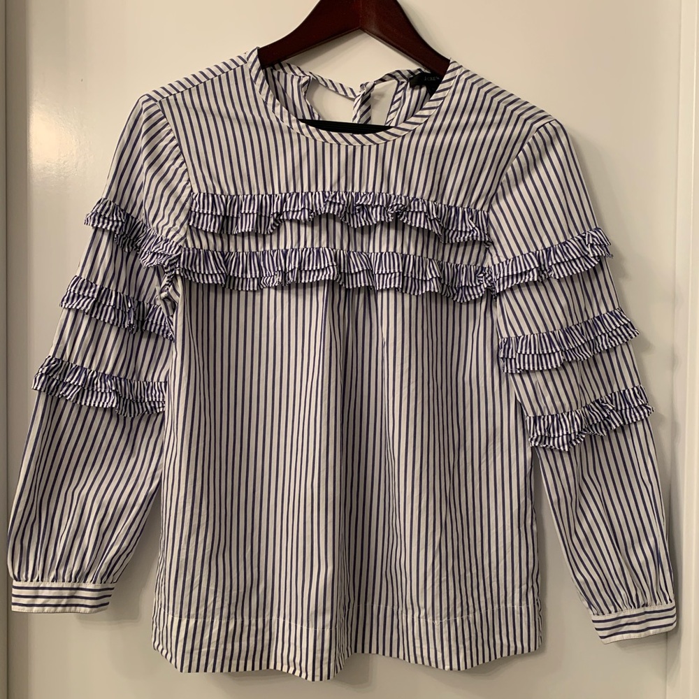 Jcrew striped blouse